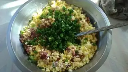 Make Corn pork dumplings step 3