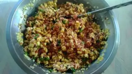 Make Corn pork dumplings step 5