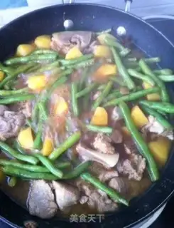 Make A bean horn with spinal sauce step 4
