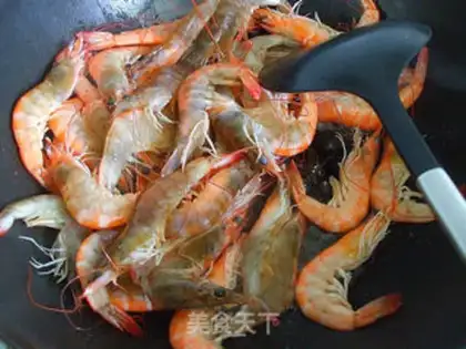 Make Shrimp with honey step 1