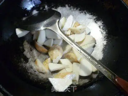 Make Celery ham and sausage step 4