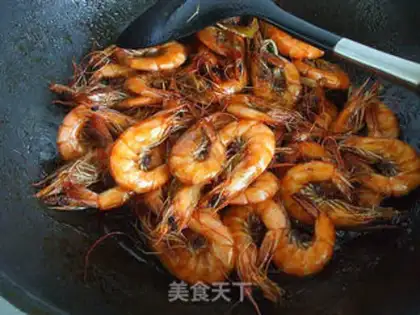 Make Shrimp with honey step 3