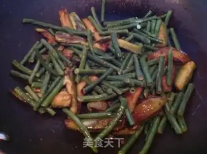 Make Long bean horned eggplant step 6
