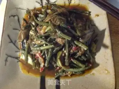 Make Long bean horned eggplant step 8
