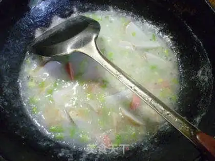 Make Celery ham and sausage step 11