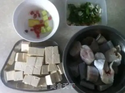 Make Sour cod tofu soup step 0