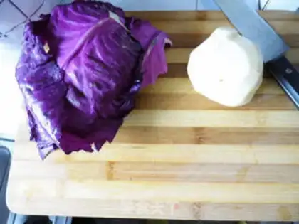 Make ♪ ♪ Cracked blue potatoes ♪ step 0