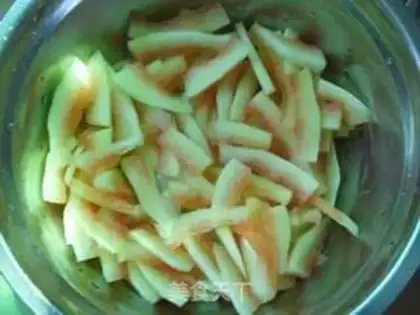 Make Clear the watermelon step 1