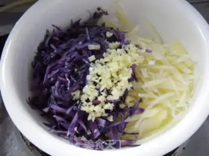 Make ♪ ♪ Cracked blue potatoes ♪ step 6