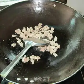 Make Pork oil and tofu step 2