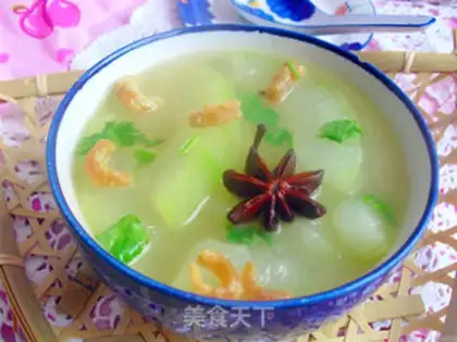 Make Seameat melon soup step 6