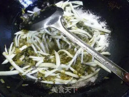 Make Pickles, white silk, noodles step 8