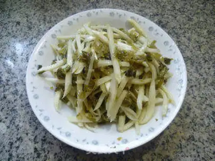 Make Pickles, white silk, noodles step 9
