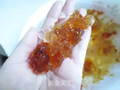 Make Peach gel, silver edear step 1