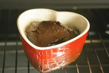 Make Chocolate lava cake step 11
