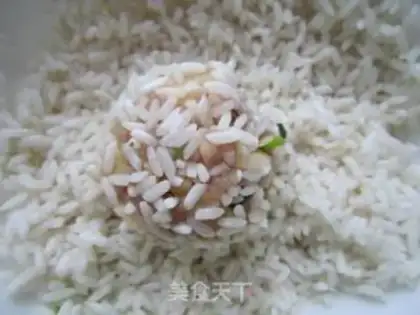 Make The rice pearls step 9