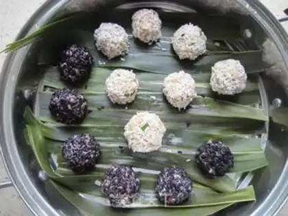 Make The rice pearls step 12