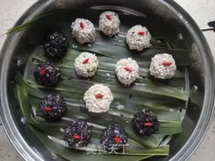 Make The rice pearls step 13