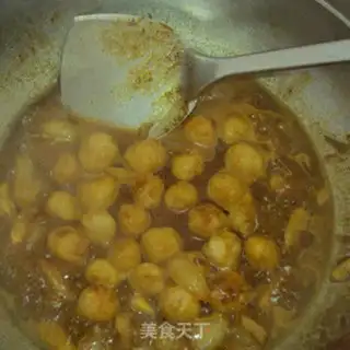 Make Curry fishballs step 6