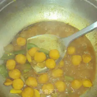 Make Curry fishballs step 10