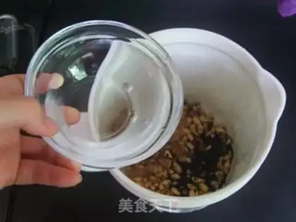 Make Black sesame pecan soy step 4