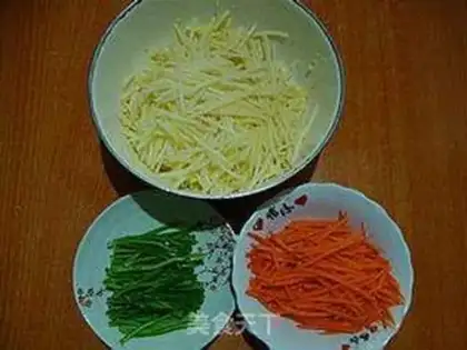 Make Frozen potatoes step 1