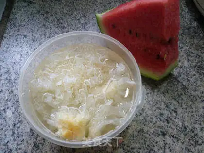Make Ice melon silver ear step 0
