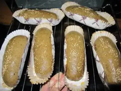 Make Bean sesame bread step 17