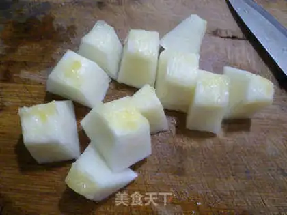 Make raisin milk melon step 1