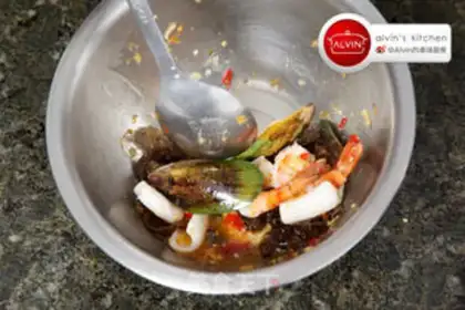 Make Thai seafood salad step 8