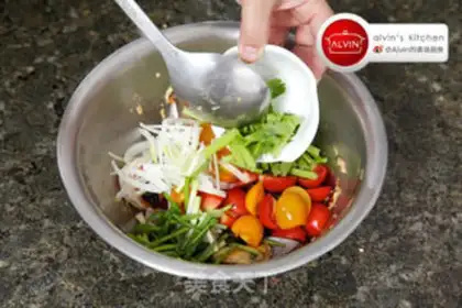 Make Thai seafood salad step 9