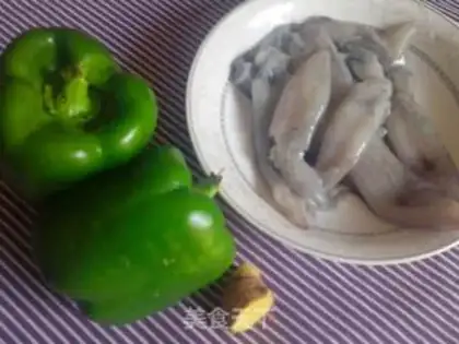 Make Green pepper fire step 0