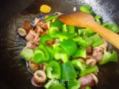 Make Green pepper fire step 6