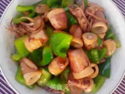 Make Green pepper fire step 7
