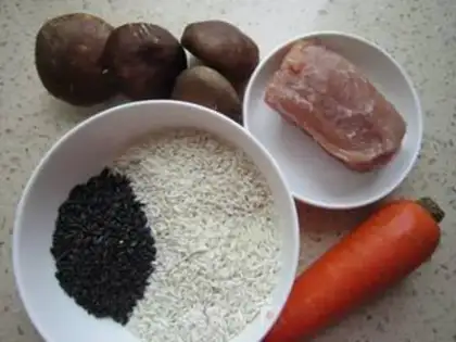 Make Rice and wheat step 0