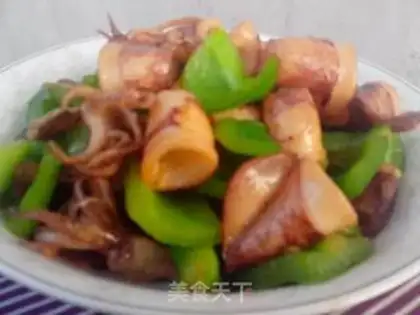 Make Green pepper fire step 8