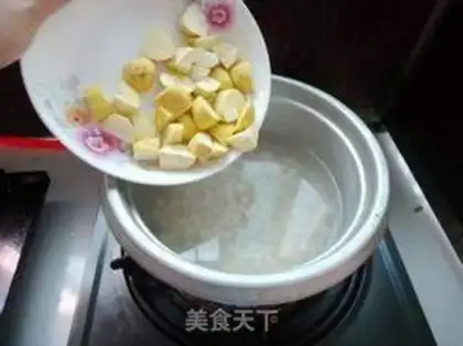 Make Chestnut rice step 4