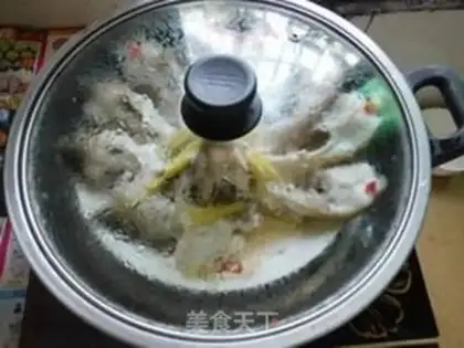 Make Vacuated peacock porridge step 6