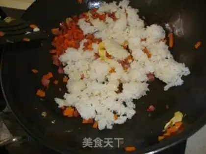 Make Egg fried rice step 7