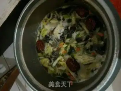 Make Mulberry egg soup step 4