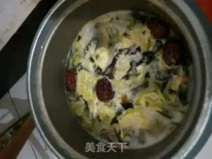 Make Mulberry egg soup step 5