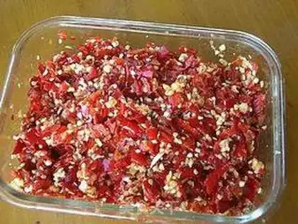 Make Garlic peppers step 5