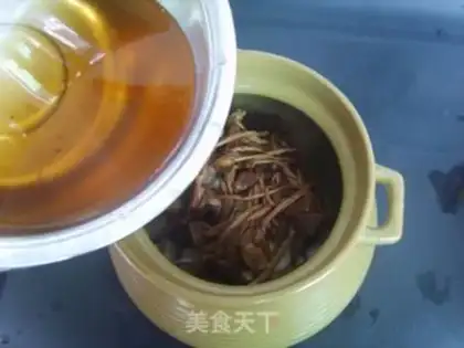 Make Tea mushroom chicken step 7