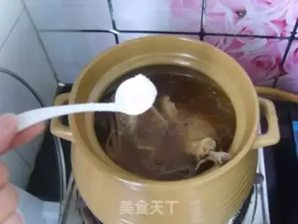 Make Tea mushroom chicken step 10