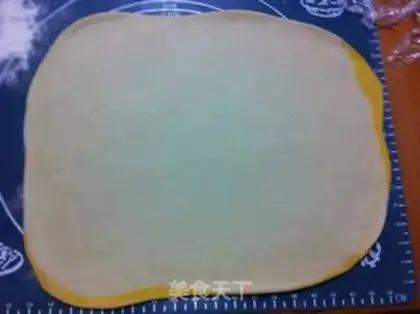 Make Milky pumpkin double-coloured buns step 6