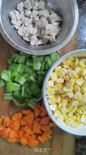 Make Corn grains step 0
