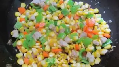Make Corn grains step 3