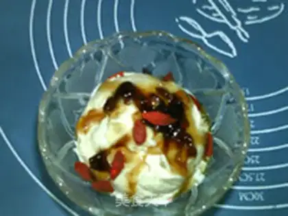 Make Rose milk ice cream step 11