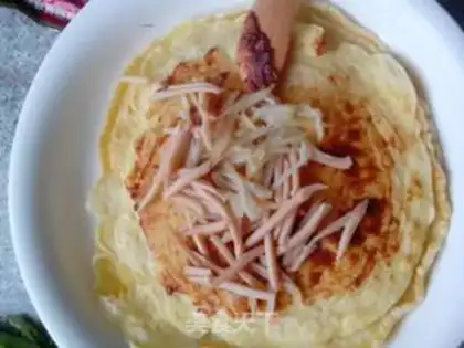 Make Breakfast vegetable eggcake step 6