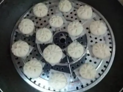 Make Fresh meat buns step 13
